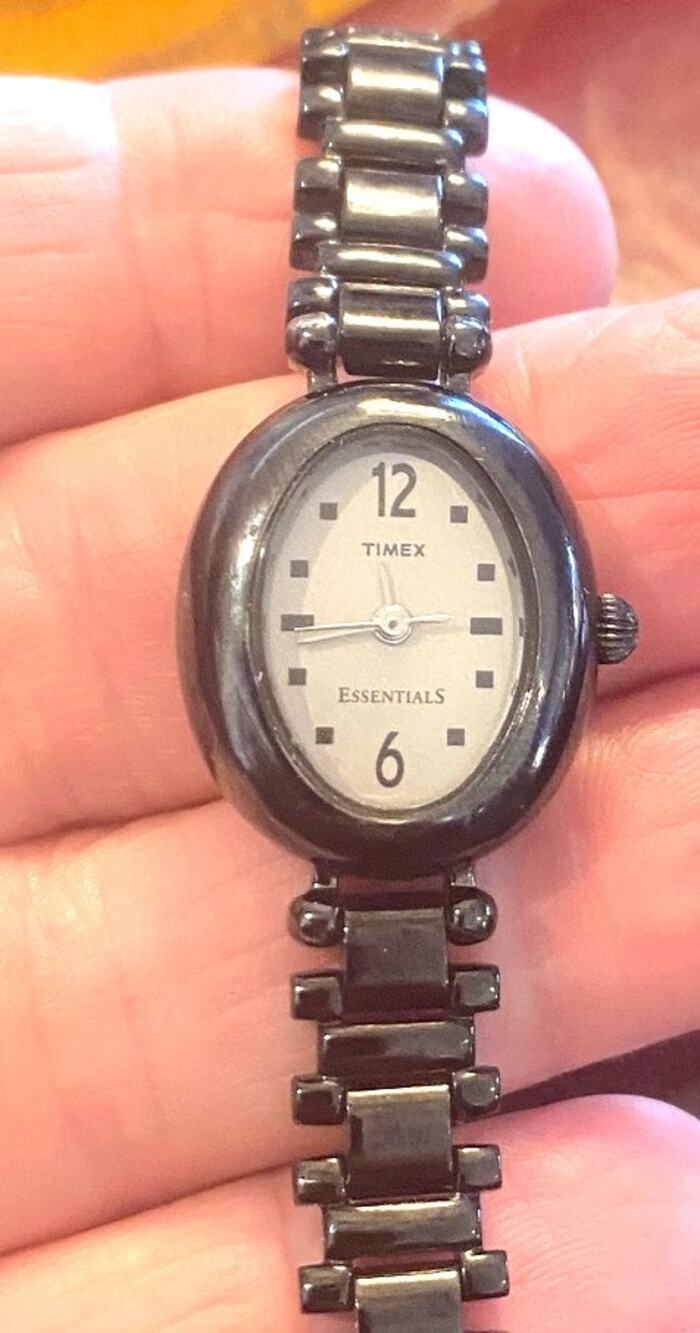 Women's 20mm Gun Metal Tone Timex Essentials Watch
